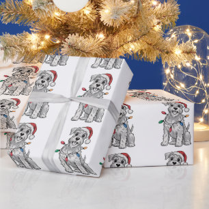 Miniature Schnauzer Christmas Xmas Dog Lover Gift  Wrapping Paper