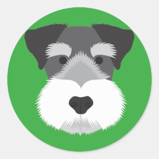 Miniature Schnauzer Classic Round Sticker
