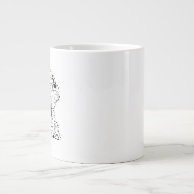 Miniature Schnauzer Coffee Mug, Dog Lover Large Coffee Mug (Front)