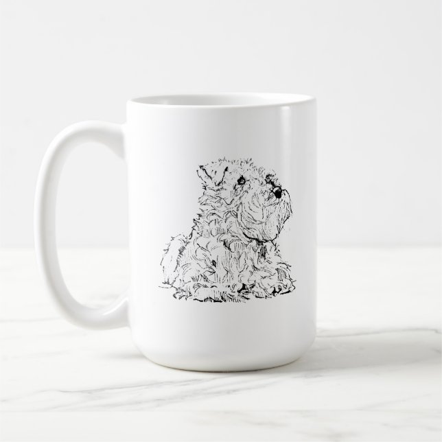 Miniature Schnauzer Coffee Mug, Dog Lover Mug (Left)