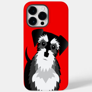 Miniature Schnauzer Custom Background Colour iPhone 14 Pro Max Case