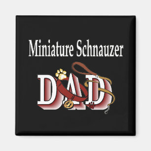 miniature schnauzer dad Magnet