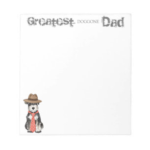 Miniature Schnauzer Dad Notepad