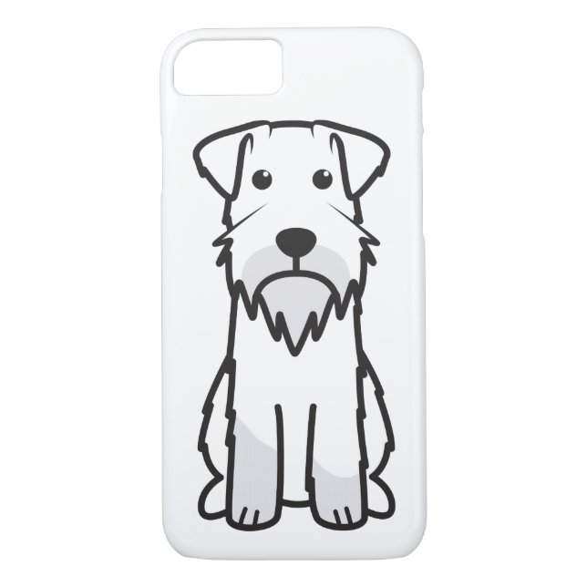 Miniature Schnauzer Dog Cartoon Case-Mate iPhone Case (Back)