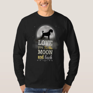 Miniature Schnauzer Dog Love To The Moon T-Shirt
