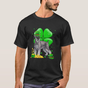 Miniature Schnauzer Dog Lucky Charm St. Patrick's T-Shirt