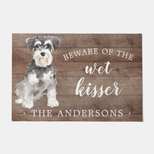 Miniature Schnauzer Dog Personalized Door Mat