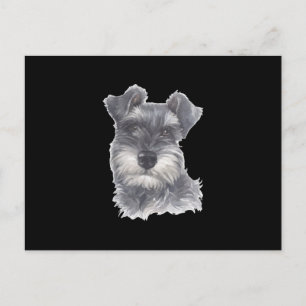 Miniature Schnauzer Dog - Watercolor Art Dog Gift Postcard