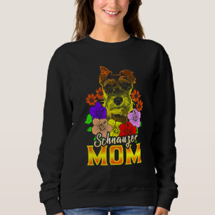 Miniature Schnauzer Dogs Womens Schnauzer Dog Mom Sweatshirt