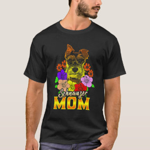Miniature Schnauzer Dogs Womens Schnauzer Dog Mom T-Shirt