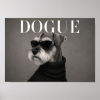 Miniature Schnauzer Fashion Editorial Dog Art Prin
