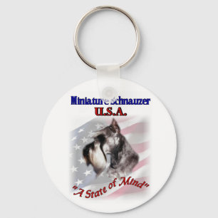 Miniature Schnauzer Gifts Keychain