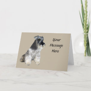 Miniature Schnauzer Greeting Card