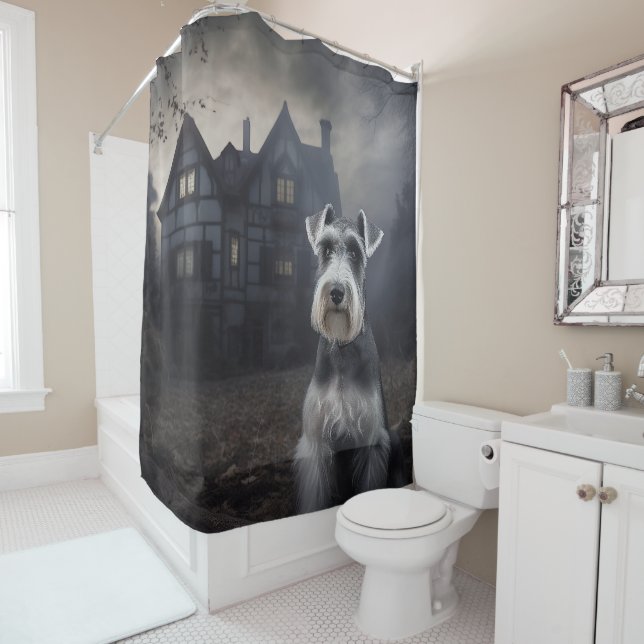 Miniature Schnauzer Halloween Scary (In Situ)