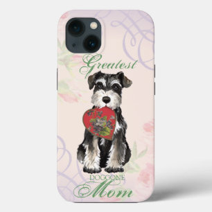 Miniature Schnauzer Heart Mom iPhone 13 Case