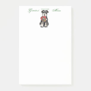 Miniature Schnauzer Heart Mom Post-it Notes