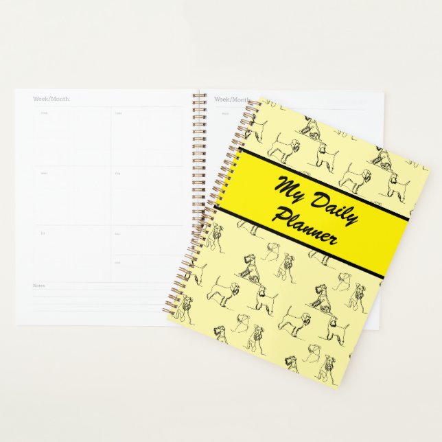Miniature Schnauzer Jaune (Devant avec enveloppe)