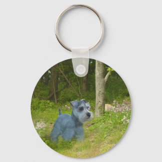 Miniature Schnauzer Keychain