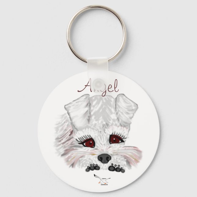 Miniature Schnauzer Keychain (Front)