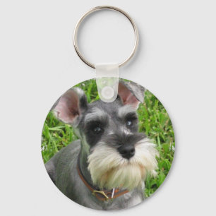 Miniature Schnauzer Keychain