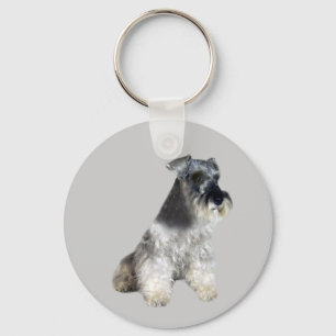 Miniature Schnauzer Keychain