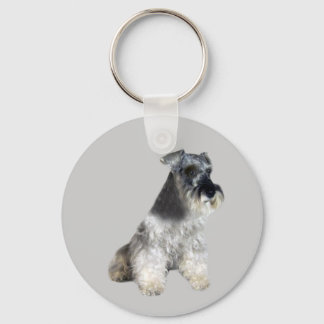 Miniature Schnauzer Keychain