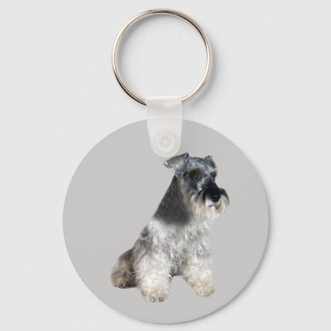 Miniature Schnauzer Keychain (Front)
