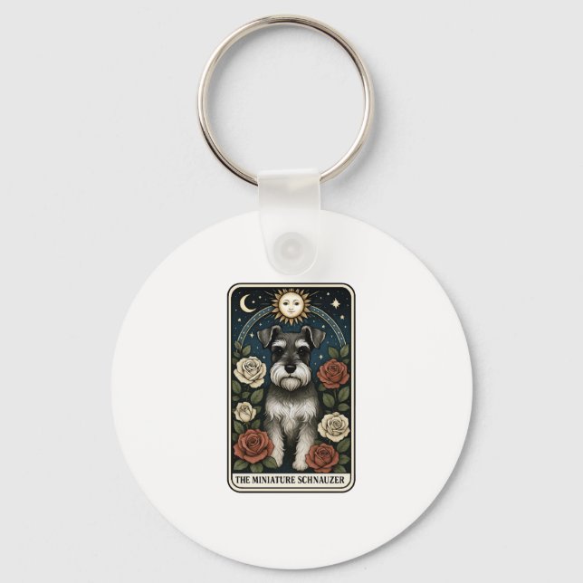 Miniature Schnauzer Keychain (Front)