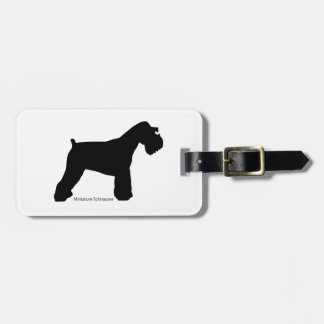 Miniature Schnauzer Luggage tag