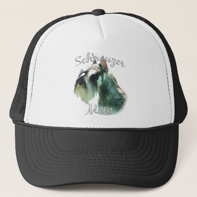Miniature Schnauzer Mom 2 Trucker Hat (Front)