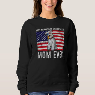 Miniature Schnauzer Mom Usa American Flag Dog Own Sweatshirt