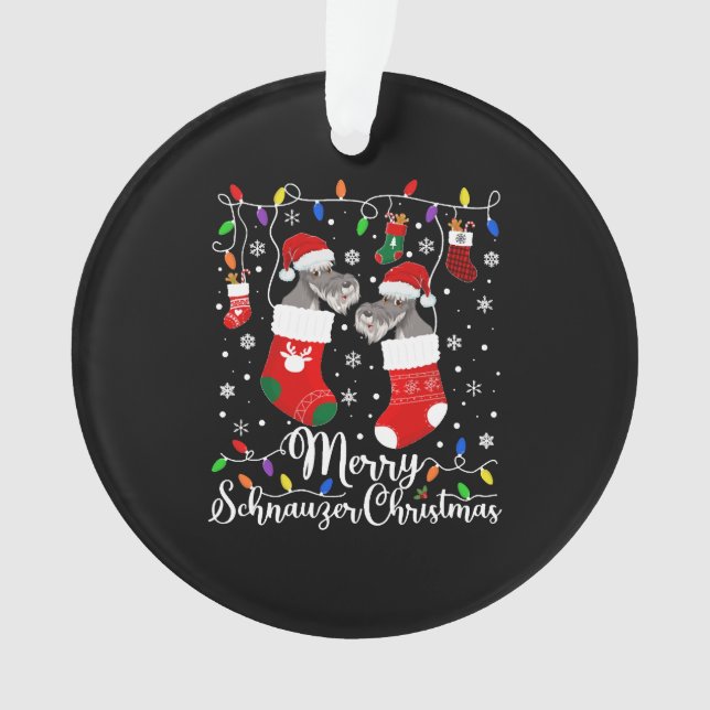 Miniature Schnauzer Noël Mini Schnauzer Noël (devant)