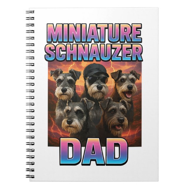 Miniature Schnauzer Notebook (Front)