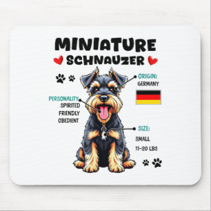 Miniature Schnauzer Owner Funny Mini Schnauzer Lov Mouse Pad