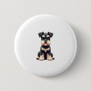 Miniature Schnauzer Puppy (2) 2 Inch Round Button