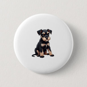 Miniature Schnauzer Puppy (3) 2 Inch Round Button