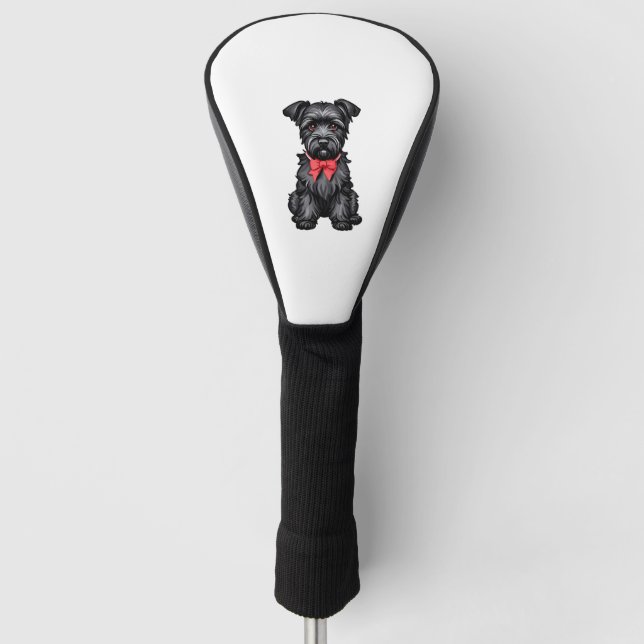 Miniature Schnauzer puppy  Golf Head Cover (Front)