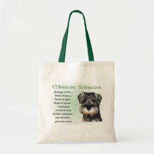 Miniature Schnauzer Puppy Tote Bag