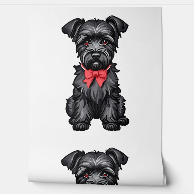 Miniature Schnauzer puppy  Wallpaper (Unrolling)