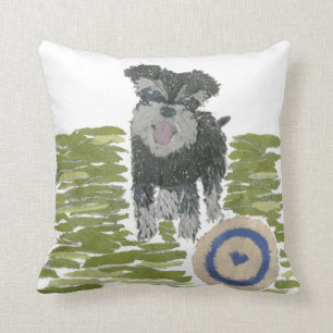 Miniature Schnauzer Throw Pillow