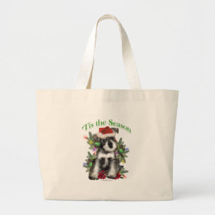 Miniature Schnauzer ‘Tis Large Tote Bag