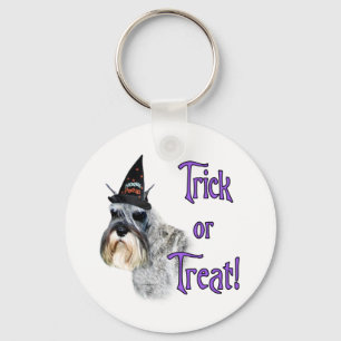 Miniature Schnauzer Trick Keychain