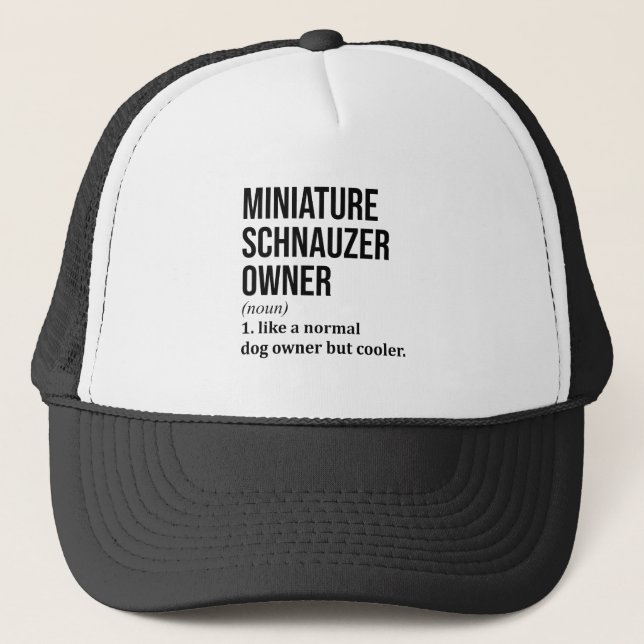 Miniature Schnauzer Trucker Hat (Front)
