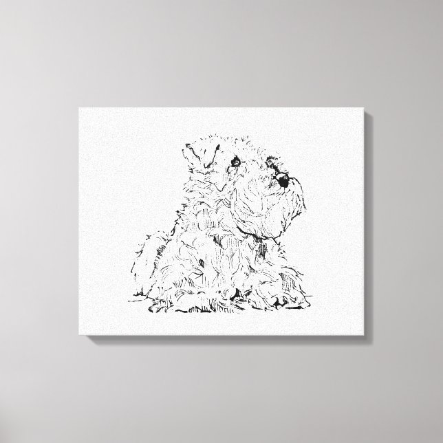 Miniature Schnauzer Wall Art – Minimalist  (Front)