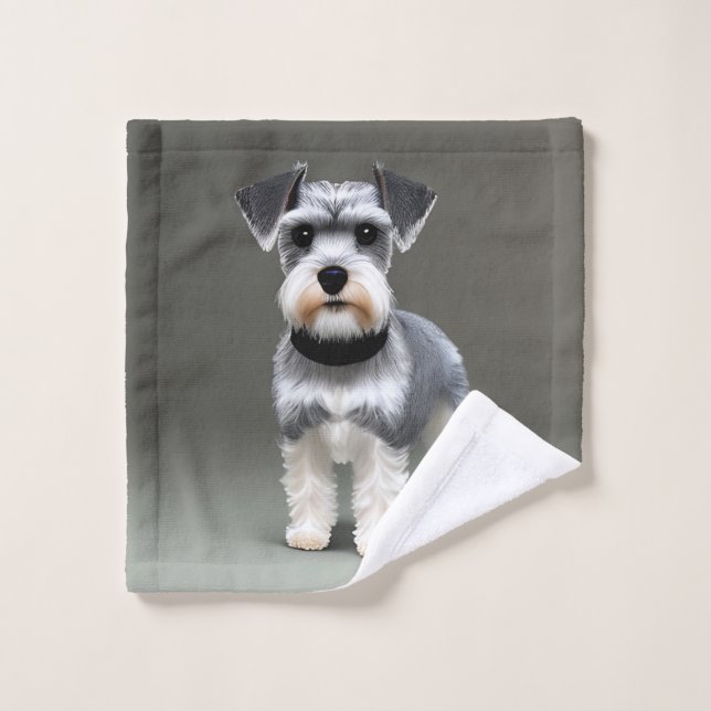 Miniature Schnauzer Wash Cloth (Wash Cloth)