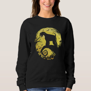 Miniature Schnauzer Witch Pumpkin Halloween Night Sweatshirt