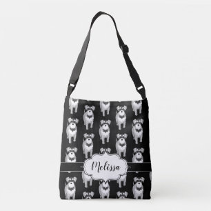 Miniature Schnauzers Custom Retro Crossbody Bag
