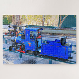Miniature steam train engines  jigsaw puzzle
