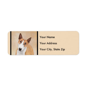 Miniature Taureau Terrier Peinture - Joli Original