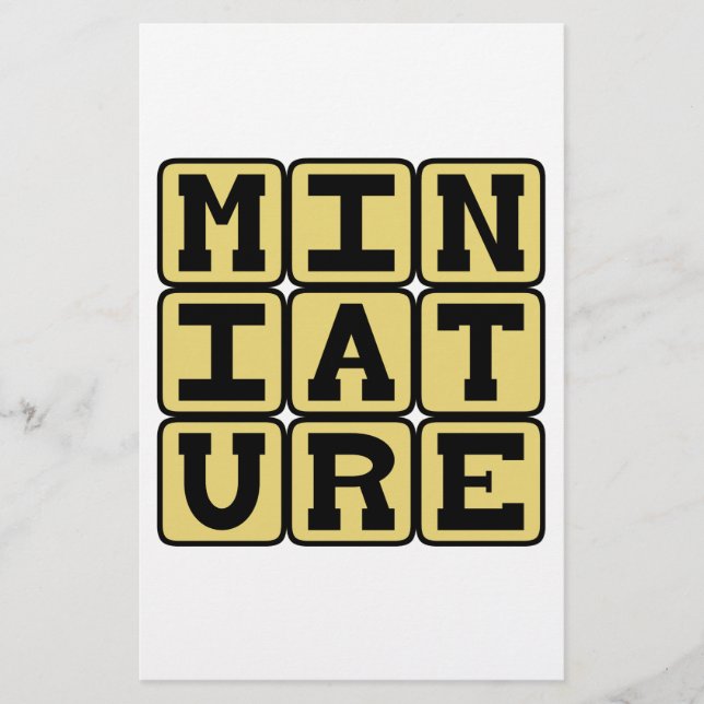 Miniature, Tiny Collectable (Front)